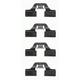HELLA PAGID Kit d'accessoires pour plaquette de frein à disque pour PEUGEOT: 207, 308, 307, 208, 2008, Partner, 1007, Ranch (Ref: 8DZ 355 202-621)