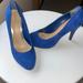 Jessica Simpson Shoes | Jessica Simpson Blue Suede Pumps Size 8.5 | Color: Blue | Size: 8.5