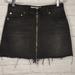 Free People Skirts | Free People We The Free Denim Mini Skirt | Color: Black | Size: 6