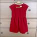 Zara Dresses | 3/$30 Zara Girls Jacquard Party Dress Size 4/5 | Color: Red | Size: 4-5 Years