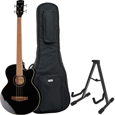 Harley Benton B-30BK-FL Acoustic Bass Bundle