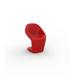 Vondom Ufo Patio Dining Side Chair Plastic/Resin in Red | 33.25 H x 22.75 W x 24.5 D in | Wayfair 63004F-Red