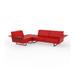 Orren Ellis Meyerwood Sofa- 3 Seat - 102" X 72" - Basic/Nautical Plastic in Red | 28.25 H x 72 W x 102 D in | Outdoor Furniture | Wayfair