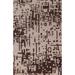 Contemporary Abstract Oriental Wool Area Rug Hand-knotted Foyer Carpet - 5'0" x 7'9"
