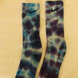 Nike Underwear & Socks | Custom Dyed Nike Socks. | Color: Blue/Purple | Size: L