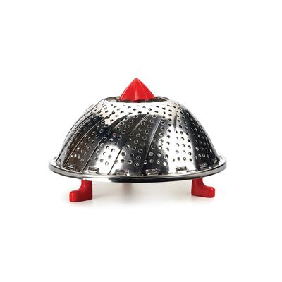 Umbrella Steam Basket, 9" by RSVP International in Red
