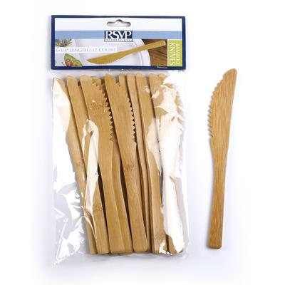 Bamboo Knife - 12 pcs by RSVP International in Brown