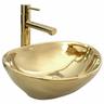 REA - vasque à poser lavabo sofia gold - or
