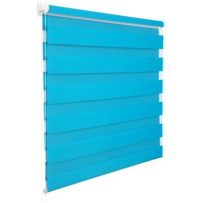 WOLTU Doppelrollo Klemmfix ohne Bohren Easyfix Türkis 60x150cm Image