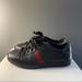 Gucci Shoes | Kids Size 6 Us Black Gucci Low Top Sneaker | Color: Black/Red | Size: 6bb