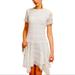 Anthropologie Dresses | New Shoshanna X Anthropologie Anika 2p / Xp White Textured Lace Midi Dress Usa | Color: White | Size: 2p