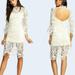 Free People Dresses | New Free People La Spezia Med White Floral Crochet Lace Midi Dress | Color: White | Size: M