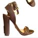 Victoria's Secret Shoes | Grey Victoria’s Secret Sandal Leather Heels - New! | Color: Gray | Size: 7b