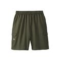 Men's Big & Tall Champion® Cargo Fleece Short by Champion in Army Green (Size 2XLT)