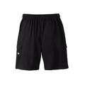 Men's Big & Tall Champion® Cargo Fleece Short by Champion in Black (Size 4XL)