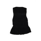White House Black Market Casual Dress - DropWaist Strapless Strapless: Black Jacquard Dresses - Women's Size 2