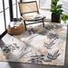 Gray/White 77 x 0.24 in Area Rug - Bayou Breeze Souders Floral Gray/Ivory Indoor/Outdoor Area Rug, Polypropylene | 77 W x 0.24 D in | Wayfair