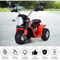 GOPLUS Moto Electrique pour Enfants 6V 4,5Ah, Moto a Batteries 3 Roues, Vehicule Electrique pour