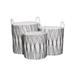 Light Garden 201612 - BLACK AND WHITE BASKETS, SET/3 Home Organization