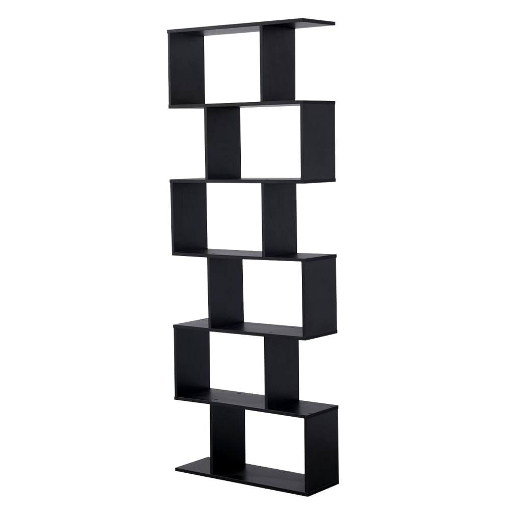 Bibliothèque 6 étagères noire