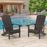 AOOLIMICS Weather-Resistant HIPS Patio Adirondack Chair-Set of 2