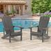 AOOLIMICS Weather-Resistant HIPS Patio Adirondack Chair-Set of 2