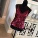 Free People Tops | Intimately Free People Square Sequin Top Spaghetti Straps, Wine Color, Size Xs | Color: Purple/Brown | Size: Xs