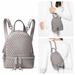 Michael Kors Bags | Nwt Michael Kors Rhea Perforated Zip Xs Backpack | Color: Gray | Size: 6.25" W X 7.5" H X 2.75" D