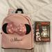 Disney Accessories | *Nwt* Minnie Mouse Pink “Minnie” Mini Backpack And Funko Pop! Enamel Pin | Color: Black/Pink | Size: Osg