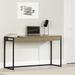 South Shore Mezzy Computer Desk Wood/Metal in Black/Brown/Gray | 30 H x 53.5 W x 18.25 D in | Wayfair 13571