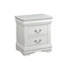 Rosdorf Park Louis Philippe Nightstand In Platinum Wood in White | 24 H x 21 W x 15 D in | Wayfair D64FB447E3334445BDC4509D8F4C9808