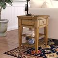 The Twillery Co.® Laron End Table w/ Storage Wood in Brown | 26 H x 18 W x 18 D in | Wayfair 903E1AE66C3C4A7CB9B2D33F6E181A77