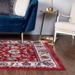 Red 120 x 0.33 in Area Rug - Lark Manor™ Arenas Floral Area Rug Polypropylene | 120 W x 0.33 D in | Wayfair A8A28BB722E74BFBB58CBFEAC7E7B729