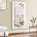 Mercer41 Jannatpreet Large Floor Mirror, Mosaic Full length Mirror, 66"L x 32"W Large Mirror, Standing Mirror/Wall Mirror in White | Wayfair