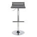 Orren Ellis Dwerg Swivel Adjustable Height Stool Upholstered/Metal in Gray | 16 W x 18 D in | Wayfair AB69381905E145398CE024EE55B1DD51