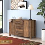 Wade Logan Kerem 47.2" Wide 3 Drawer Sideboard Wood in Brown | 28.9 H x 47.2 W x 15.9 D in | Wayfair 616A92880A03490084D65331936D2C2A