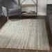 Gray/White 66 x 42 x 0.51 in Area Rug - Latitude Run® Modern Area Rug Dazzle Modern Hand Spun Silver Wool & Metallic Area Rug Wool | Wayfair