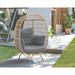 Sand & Stable™ Notting Patio Chair w/ Cushions Wicker/Rattan in White | 39.76 H x 33.46 W x 16.53 D in | Wayfair 0DC6D0CD49F443618E55754A79DFBB6D