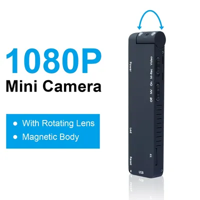 Mini caméra HD MD14-F P caméscope magnétique avec lampe de poche détection de mouvement