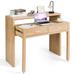 Gymax Computer Desk Extendable PC Laptop Writing Study Console Table