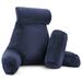 Nestl Backrest Reading Pillow with Arms - Shredded Memory Foam Back Support Bed Rest Pillow