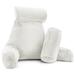 Nestl Backrest Reading Pillow with Arms - Shredded Memory Foam Back Support Bed Rest Pillow