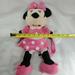 Disney Toys | Disney Minnie Mouse Pink Dress 18 Plush Backpack Doll Stuffed Toy | Color: Pink/White | Size: 18