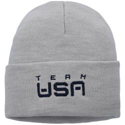 Men's Nike Heathered Gray Team USA Cuffed Knit Hat