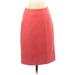 J.Crew Casual Skirt: Orange Solid Bottoms - Women's Size 0