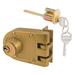 Prime-Line Jimmy-Resistant Deadlock in Yellow | 1.7 H x 2.9 W x 2.25 D in | Wayfair U 9972