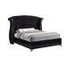 Rosdorf Park Charys Tufted Upholstered Platform Bed Polyester in Black | 62.5 H x 82.5 W x 94 D in | Wayfair A2628750B592498CBB0FA937B2844161