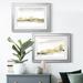 Orren Ellis Gold On The Horizon I - 2 Piece Picture Frame Print Set Paper, Solid Wood in Gray | 24.5 H x 37 W x 1 D in | Wayfair