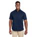 Harriton M585 Men's Advantage IL Short-Sleeve Work Shirt in Dark Navy Blue size 2XL | Cotton/Polyester Blend