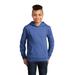 District DT6100Y Youth V.I.T. Fleece Hoodie in Royal Blue Frost size XS | Cotton/Polyester Blend